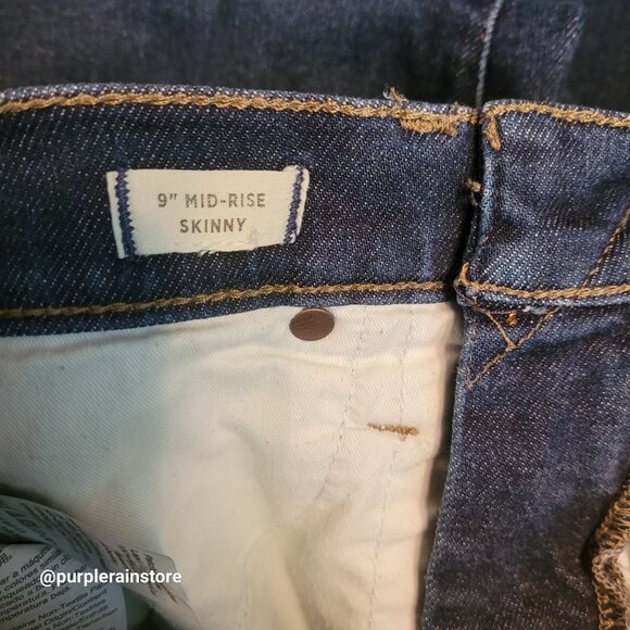 Madewell Jeans 30 Skinny 9" Mid Rise Woodland Wash MA938 Tummy Control Stretch - Picture 5 of 13